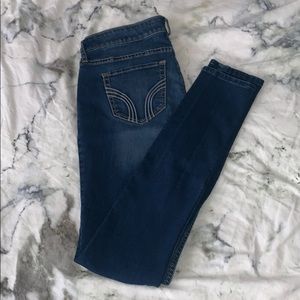 Dark wash skinny jeans